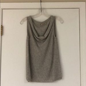 Cowl-Neck Cashmere Sweater Tank